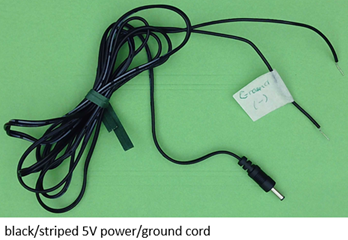 5V ground/power cord